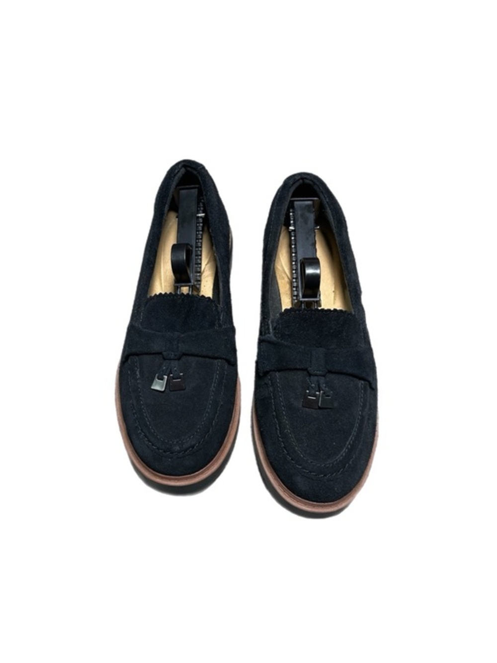 LIKE NEW! CLARKS Tessel Westlynn Bella Black Suede Loafer Shoes